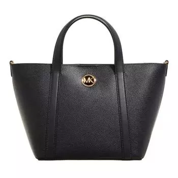Сумка-тоут hadleigh medium double handle tote messenger Michael Michael Kors, черный