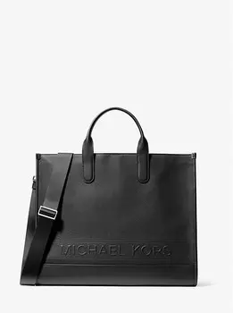 Сумка-Тоут Hudson из шагреневой кожи Michael Kors, черный