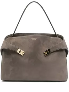 Сумка-тоут Hug Ferragamo, серый