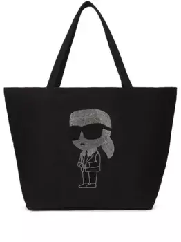 Сумка-тоут Ikon KARL LAGERFELD, черный