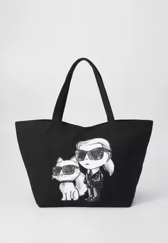 Сумка-тоут IKON SHOPPER UNISEX KARL LAGERFELD, черный