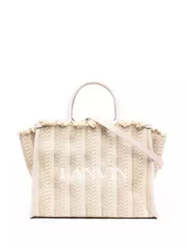 Сумка-тоут In & Out с узором в елочку Lanvin, нейтральный
