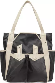 Сумка-тоут Inex серо-белого цвета Kiko Kostadinov