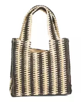 Сумка-тоут Inspire, связанная крючком Vintage Havana, черный