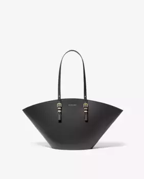 Сумка-тоут Isa из кожи Michael Michael Kors, черный