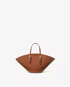 Сумка-тоут Isa mini из натуральной кожи Michael Michael Kors, коричневый