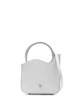 Сумка-тоут Ivy с блестками Le Silla, серебяный