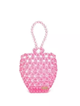 Сумка-тоут из бусин 0711, розовый