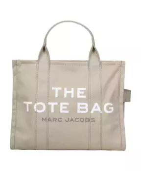 Сумка Тоут из холщовой ткани бежевого цвета с логотипами Marc Jacobs, бежевый