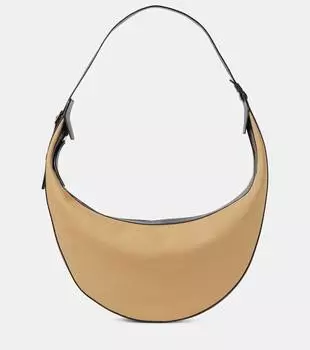 Сумка-тоут из холста Augustina Khaite, цвет black/honey