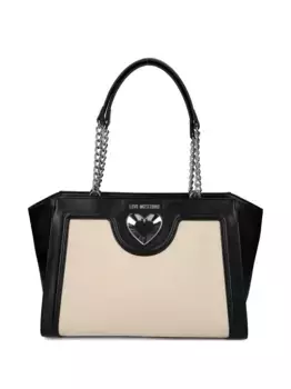 Сумка-тоут из канваса Love Moschino, черный