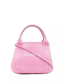 Сумка-тоут из канваса с логотипом Balenciaga, розовый