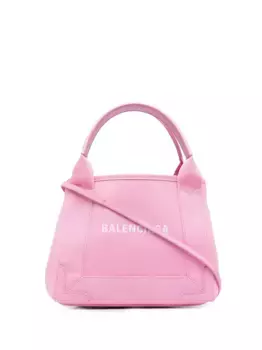 Сумка-тоут из канваса с логотипом BALENCIAGA, розовый