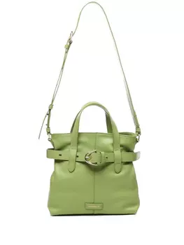Сумка-тоут из кожи Coccinelle, зеленый