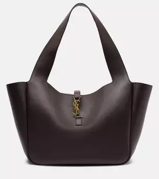 Сумка-тоут из кожи Le 5 7 Bea Saint Laurent, Raisin