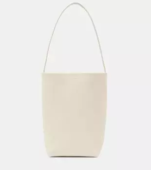 Сумка-тоут из кожи N/S Park Medium The Row, слоновая кость