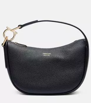 Сумка-тоут из кожи Smile Ferragamo, Nero/Nero