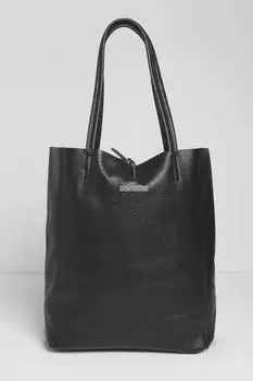 Сумка-тоут из мягкой кожи 'Milan' Betsy & Floss, черный