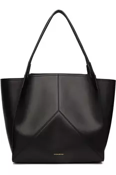 Сумка тоут из мягкой кожи Victoria Victoria Beckham, черный