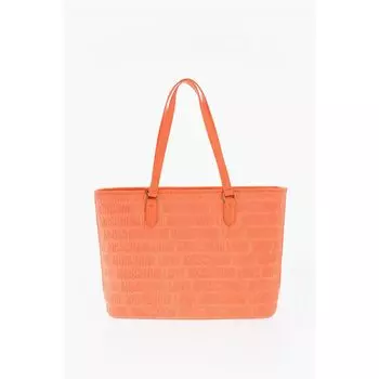 Сумка-тоут из оранжевого хлопка Moschino, Orange