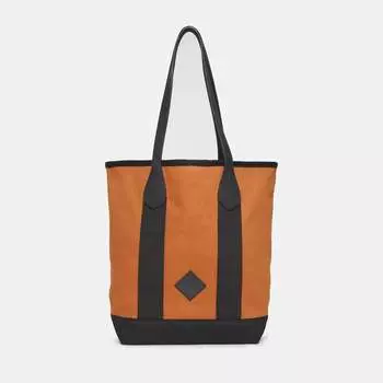 Сумка-тоут из парусины и кожи Timberland, цвет Burnt Sienna