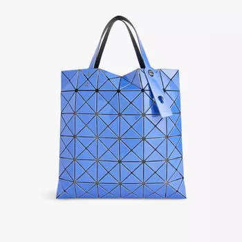 Сумка-Тоут из ПВХ с геометрическим узором Lucent Bao Bao Issey Miyake, синий