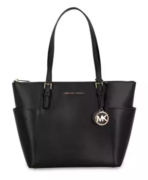 Сумка-Тоут из сафьяновой кожи Michael Kors, черный