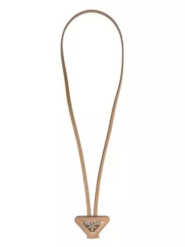 Сумка-тоут из сафьяновой кожи Prada, коричневый