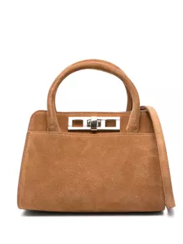 Сумка-тоут из замши Fabiana Filippi, коричневый