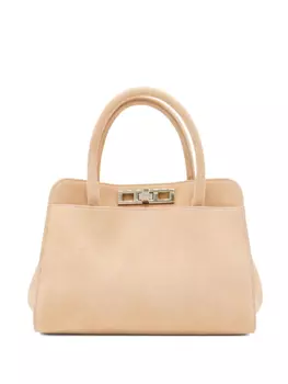 Сумка-тоут из замши Fabiana Filippi, коричневый