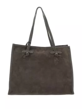 Сумка-тоут из замши MARCELLA CLUB, коричневый