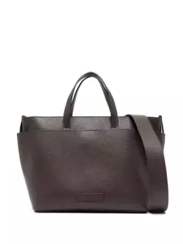 Сумка-тоут из зернистой кожи Fabiana Filippi, коричневый