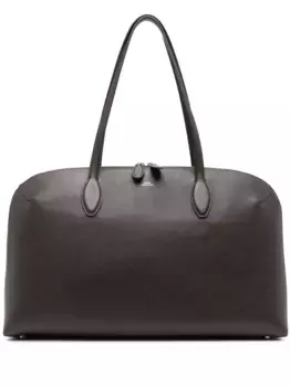 Сумка-тоут из зернистой кожи TOTEME, коричневый