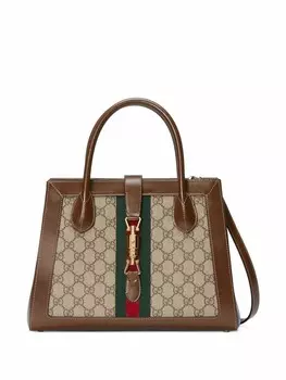 Сумка-тоут Jackie 1961 среднего размера Gucci, нейтральный цвет