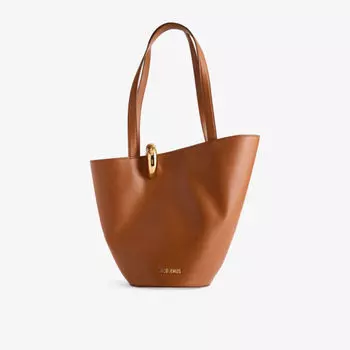 Сумка-тоут Jacquemus из кожи, коричневый