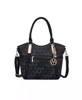 Сумка-тоут Jeneece M Signature от Mia K Mkf Collection, бежевый