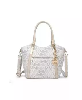 Сумка-тоут Jeneece M Signature от Mia K Mkf Collection, белый
