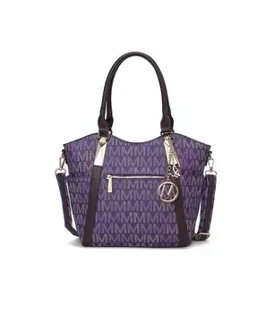Сумка-тоут Jeneece M Signature от Mia K Mkf Collection, фиолетовый