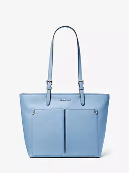 Сумка-Тоут Jet set среднего размера с карманом Michael Kors, синий