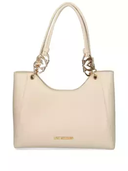 Сумка-тоут Jewel Love Moschino, белый