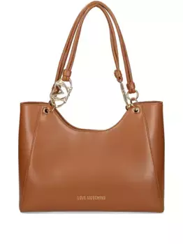 Сумка-тоут Jewel Love Moschino, коричневый