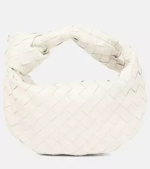 Сумка-тоут Jodie Mini из кожи Bottega Veneta, белый