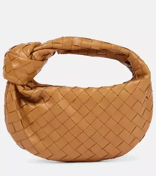 Сумка-тоут Jodie Mini из кожи Bottega Veneta, коричневый