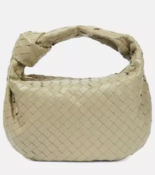 Сумка-тоут Jodie Teen из кожи Bottega Veneta, бежевый