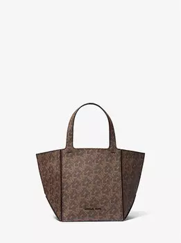 Сумка-тоут Jordi Small Empire Monogram Michael Kors, коричневый