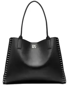 Сумка-тоут Josie Large с шипами DKNY, черный
