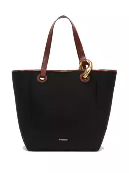 Сумка-тоут JWA Corner из канваса JW ANDERSON, синий
