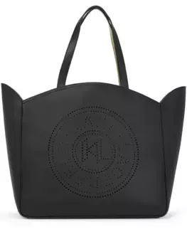 Сумка-тоут K/Circle с логотипом KARL LAGERFELD, черный