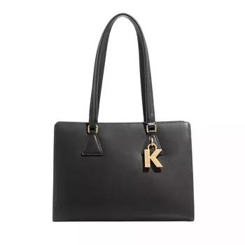 Сумка тоут k lock среднего размера Karl Lagerfeld, черный