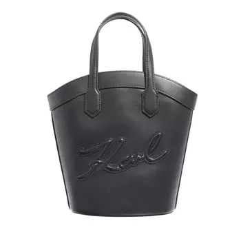 Сумка тоут k signature с тюльпаном Karl Lagerfeld, черный
